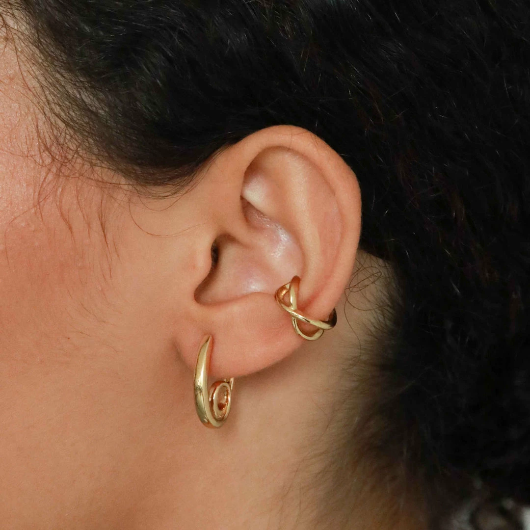 Astrid & Miyu Infinite Hoops In Gold Sale 6 Astrid & Miyu Infinite Hoops In Gold Sale