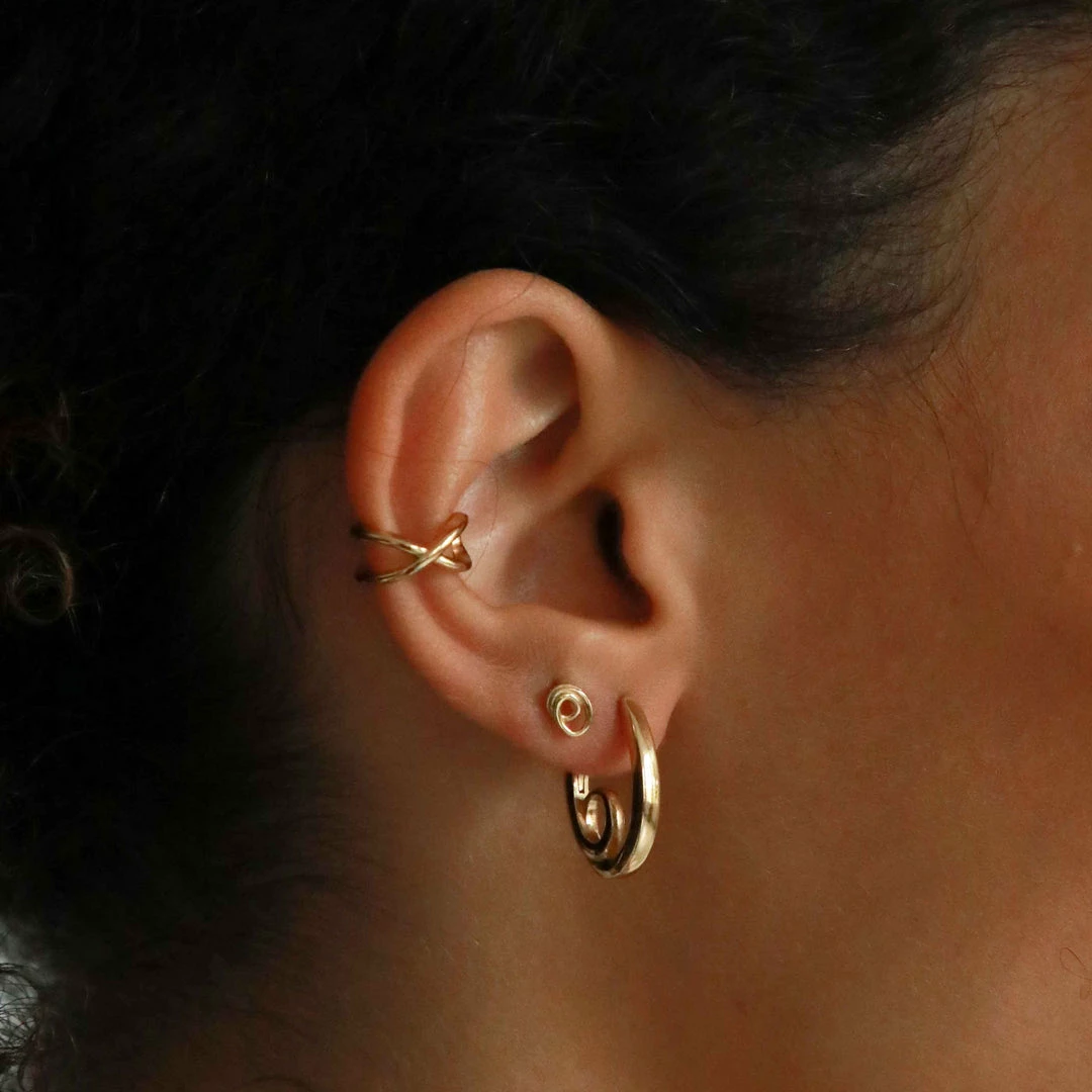 Astrid & Miyu Infinite Hoops In Gold Sale 4 Astrid & Miyu Infinite Hoops In Gold Sale