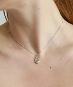 Astrid & Miyu Sale Infinite Pendant Necklace In Silver