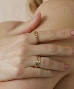 Astrid & Miyu Sale Infinite Ring In Gold