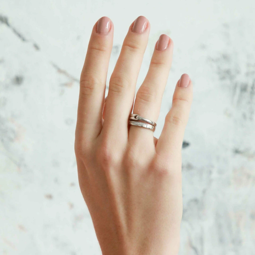 Astrid & Miyu Infinite Ring In Silver 4 Astrid & Miyu Infinite Ring In Silver