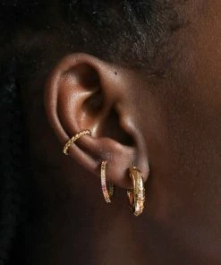 Astridandmiyu Sale Rope Ear Cuff In Gold