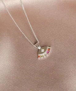Astridandmiyu Sale Iris Pendant Necklace In Silver