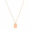 Astridandmiyu Sale Basic 2.0 Large ID Necklace In Rose Gold
