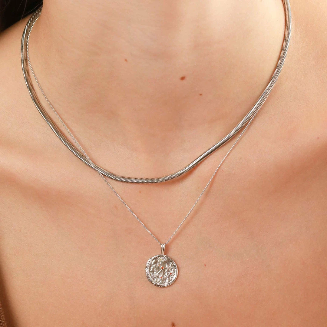 Astrid & Miyu Zodiac Necklaces Leo Zodiac Pendant Necklace In Silver 10 Astrid & Miyu Zodiac Necklaces Leo Zodiac Pendant Necklace In Silver