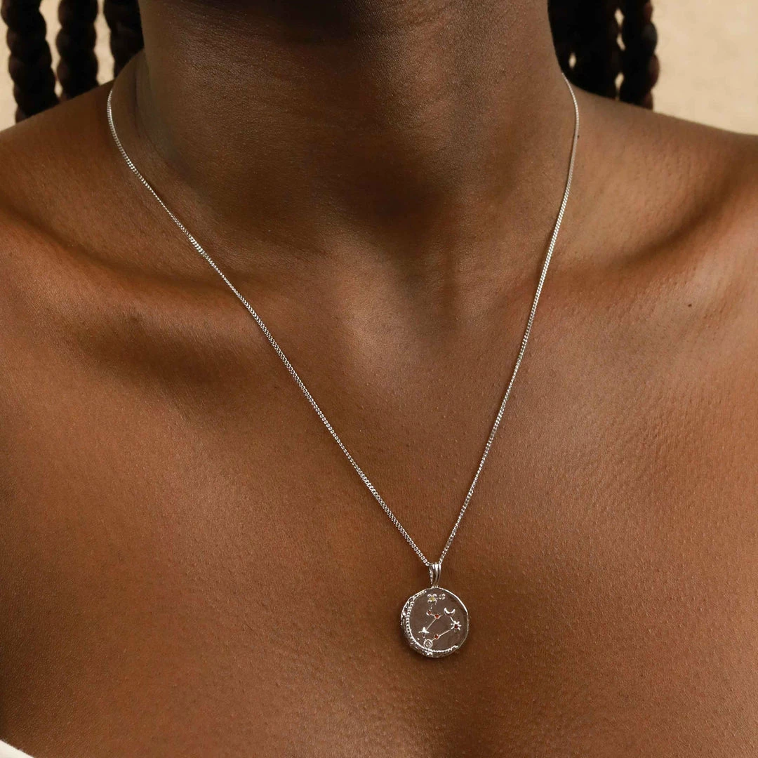 Astrid & Miyu Zodiac Necklaces Leo Zodiac Pendant Necklace In Silver 8 Astrid & Miyu Zodiac Necklaces Leo Zodiac Pendant Necklace In Silver