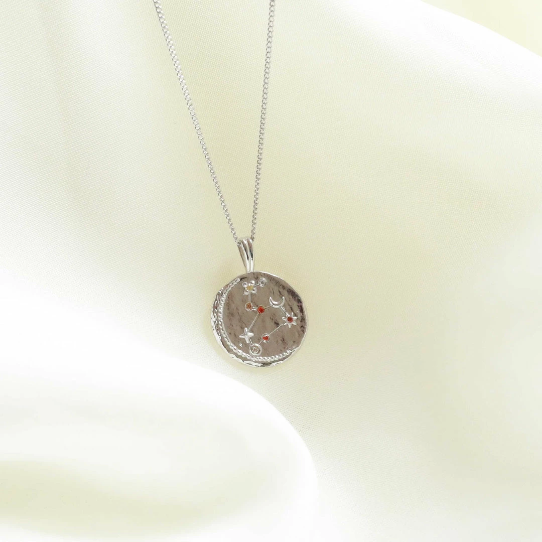 Astrid & Miyu Zodiac Necklaces Leo Zodiac Pendant Necklace In Silver 9 Astrid & Miyu Zodiac Necklaces Leo Zodiac Pendant Necklace In Silver