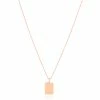 Astridandmiyu Basic 2.0 Medium ID Necklace In Rose Gold Sale