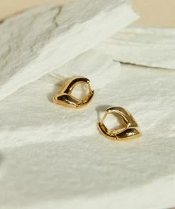 Astridandmiyu Molten Hoops In Gold