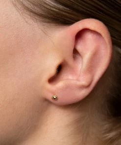 Astridandmiyu Molten Small Stud Earrings In Gold 10 Astridandmiyu Molten Small Stud Earrings In Gold