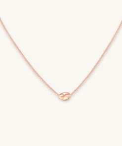 Astridandmiyu Sale Molten Pendant Necklace In Rose Gold