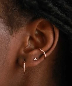 Astridandmiyu Basic Ear Cuff In Rose Gold Sale