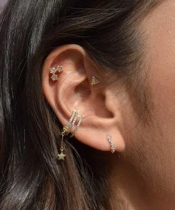 Astridandmiyu Sale Triangle Barbell In Gold