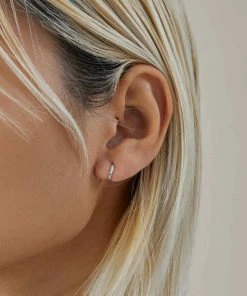 Astridandmiyu Mystic Simple Huggies In Silver