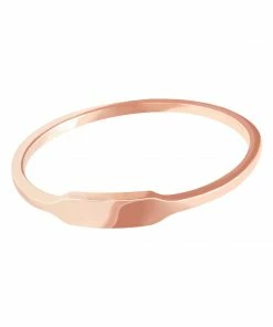 Astridandmiyu Boyfriend Signet Ring In Rose Gold