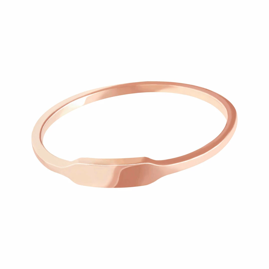 Astridandmiyu Boyfriend Signet Ring In Rose Gold 3 Astridandmiyu Boyfriend Signet Ring In Rose Gold
