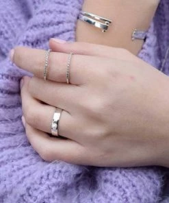 Astridandmiyu Pearl Signet Ring In Silver