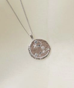 Astrid & Miyu Pisces Zodiac Pendant Necklace In Silver Zodiac Necklaces 14 Astrid & Miyu Pisces Zodiac Pendant Necklace In Silver Zodiac Necklaces