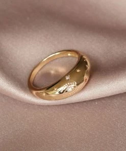 Astridandmiyu Prism Dome Ring In Gold Sale