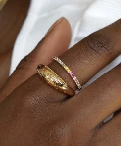 Astridandmiyu Prism Dome Ring In Gold Sale