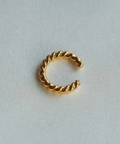 Astridandmiyu Sale Rope Ear Cuff In Gold