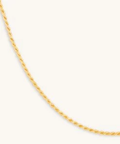 Astrid & Miyu Rope Chain Necklace In Gold