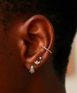 Astridandmiyu Rope Ear Cuff In Silver 9 Astridandmiyu Rope Ear Cuff In Silver