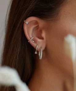 Astridandmiyu Rope Ear Cuff In Silver 11 Astridandmiyu Rope Ear Cuff In Silver