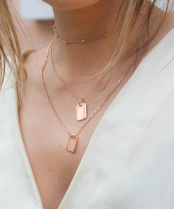 Astridandmiyu Boyfriend Padlock Necklace In Rose Gold Sale