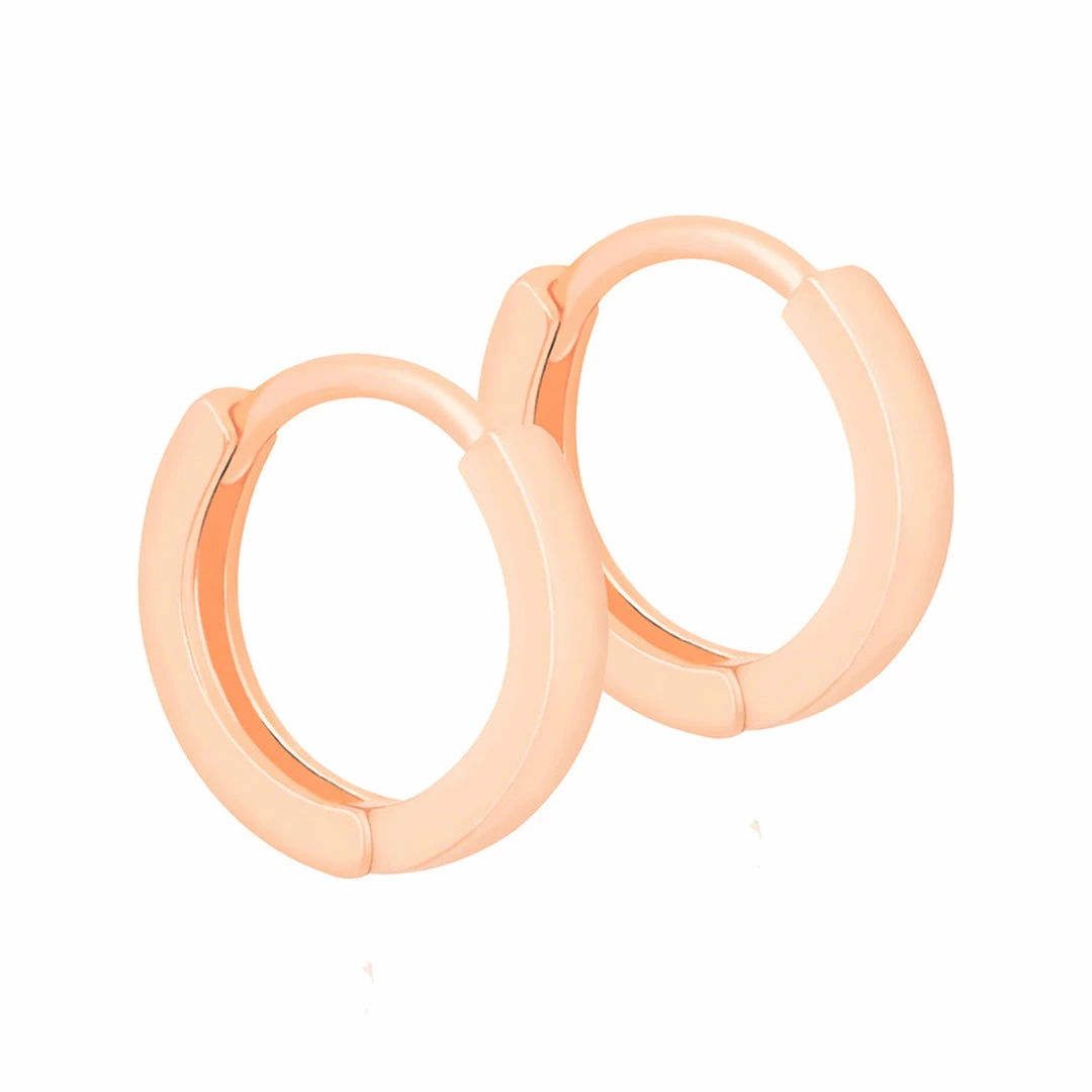 Astridandmiyu Earrings Mystic Simple Huggies In Rose Gold 3 Astridandmiyu Earrings Mystic Simple Huggies In Rose Gold