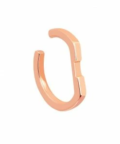 Astridandmiyu Sale Crossing Lines Stacking Ear Cuff Rose Gold