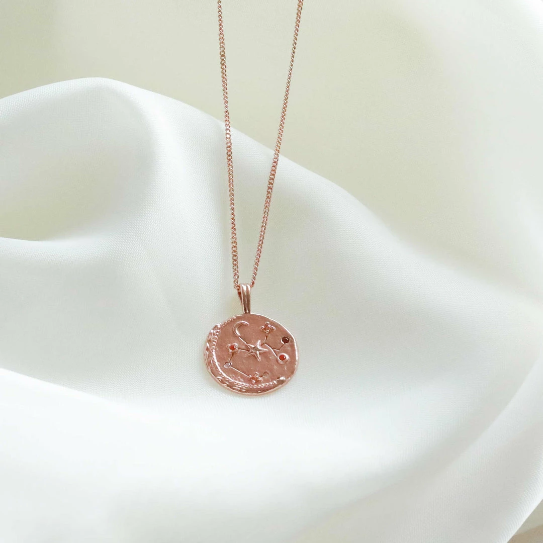 Astrid & Miyu Sagittarius Zodiac Pendant Necklace In Rose Gold Zodiac Necklaces 8 Astrid & Miyu Sagittarius Zodiac Pendant Necklace In Rose Gold Zodiac Necklaces