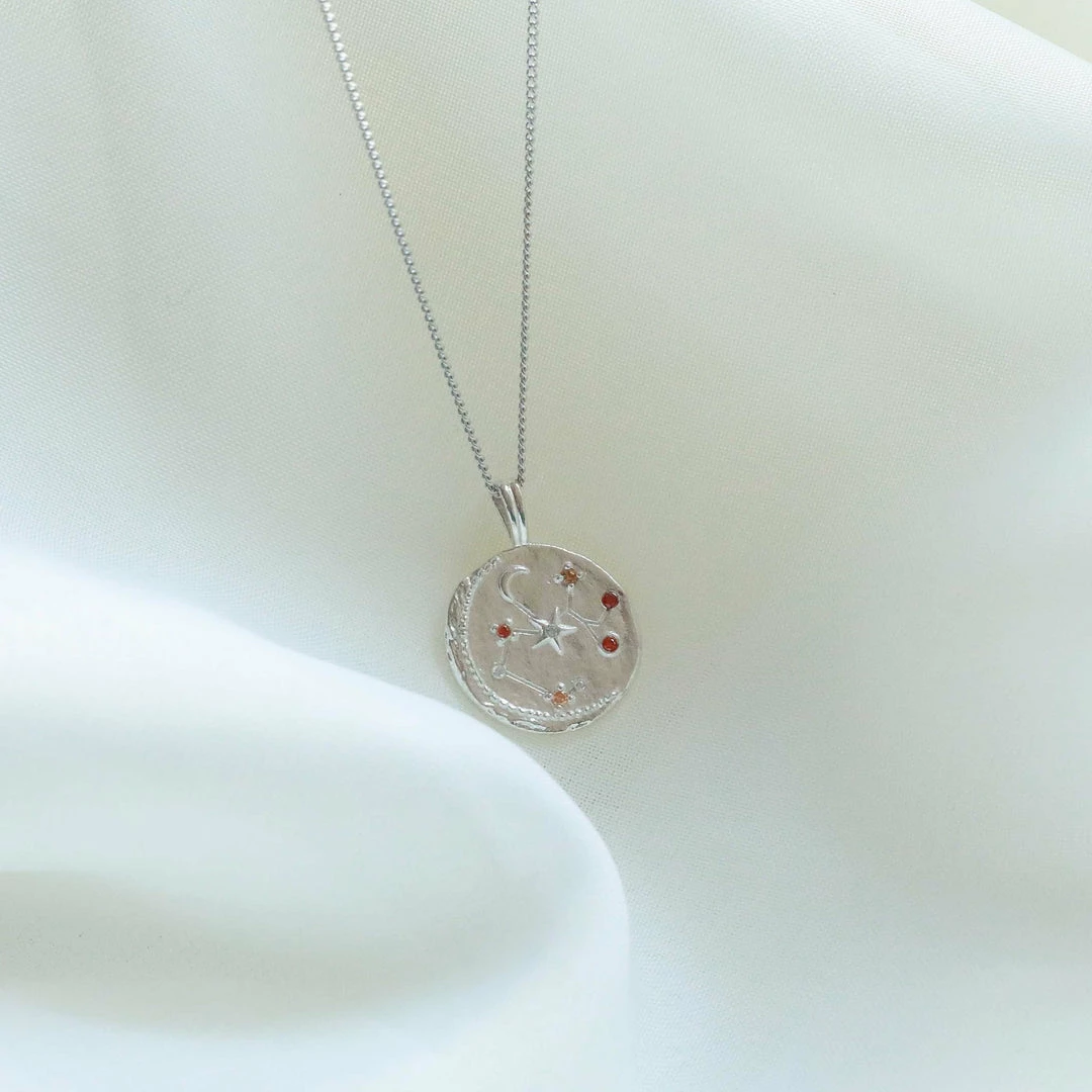 Astrid & Miyu Sagittarius Zodiac Pendant Necklace In Silver Zodiac Necklaces 8 Astrid & Miyu Sagittarius Zodiac Pendant Necklace In Silver Zodiac Necklaces