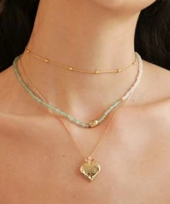 Astrid & Miyu Necklaces Essential Bold Beaded Choker In Gold