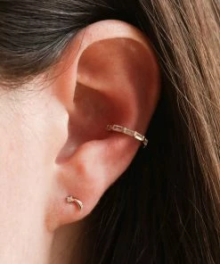 Astridandmiyu Sale Shooting Star Barbell In Rose Gold