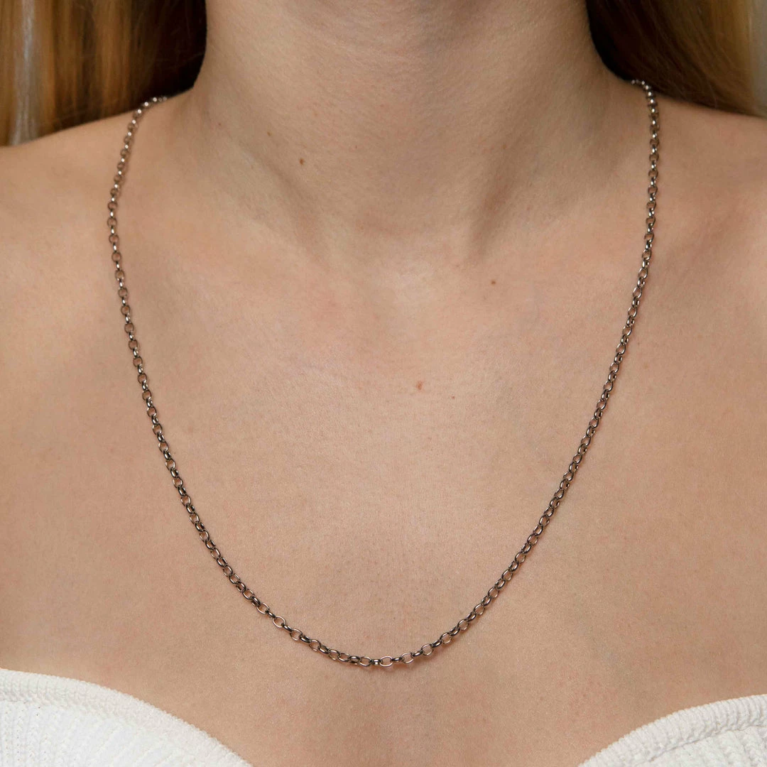 Astridandmiyu Circle Link Multi-Use Chain In Silver 5 Astridandmiyu Circle Link Multi-Use Chain In Silver