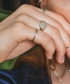 Astridandmiyu Boyfriend Signet Ring In Silver