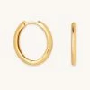 Astrid & Miyu Simple Hinge Small Hoops In Gold Best Sellers 1 Astrid & Miyu Simple Hinge Small Hoops In Gold Best Sellers