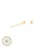Astrid & Miyu Small Ball Stud Earrings In Solid Gold
