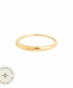 Astrid & Miyu Dome Ring In Solid Gold