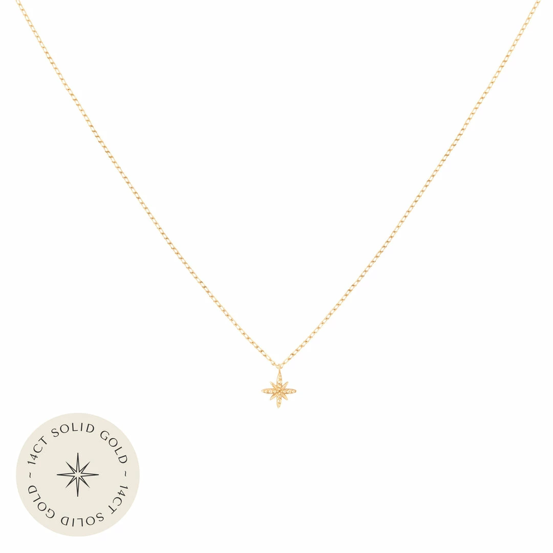 Astrid & Miyu Twilight Pendant Necklace In Solid Gold Necklaces 3 Astrid & Miyu Twilight Pendant Necklace In Solid Gold Necklaces