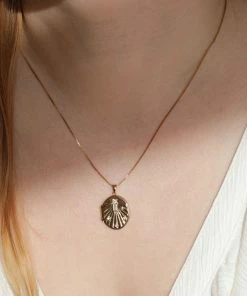 Astridandmiyu Solstice Locket Pendant Necklace In Gold