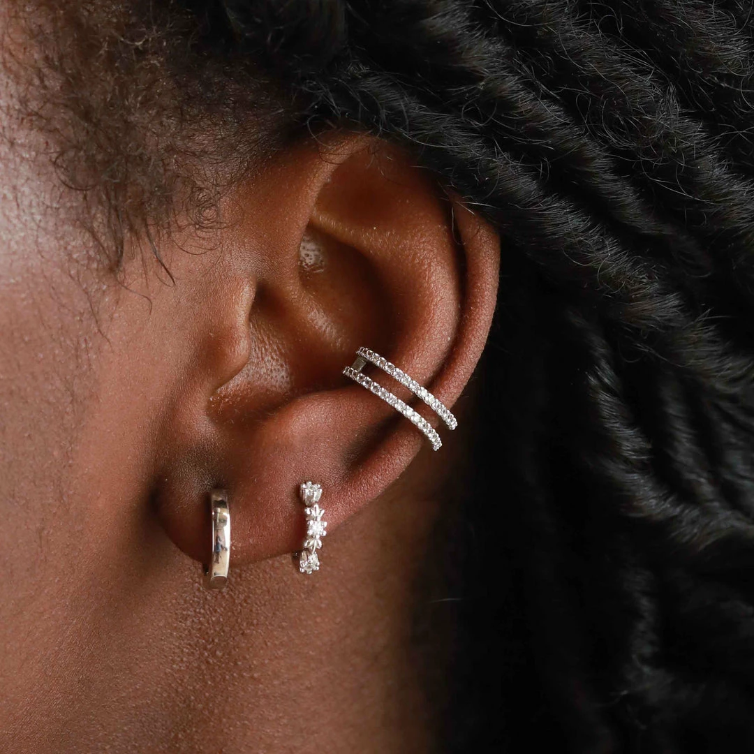 Astridandmiyu Wishbone Ear Cuff In Silver 6 Astridandmiyu Wishbone Ear Cuff In Silver