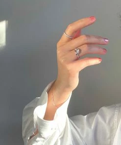 Astridandmiyu Sale Etched Band Ring In Silver