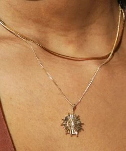 Astridandmiyu Supernova Pendant Necklace In Rose Gold Sale