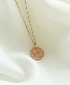 Astrid & Miyu Best Sellers Taurus Zodiac Pendant Necklace In Gold 14 Astrid & Miyu Best Sellers Taurus Zodiac Pendant Necklace In Gold