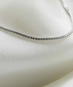 Astrid & Miyu Necklaces Tennis Chain Necklace In Silver 10 Astrid & Miyu Necklaces Tennis Chain Necklace In Silver