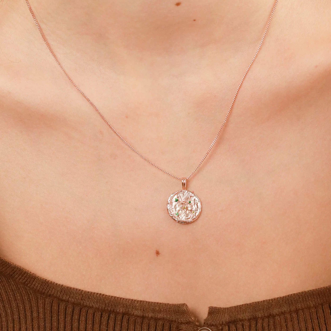 Astrid & Miyu Zodiac Necklaces Virgo Zodiac Pendant Necklace In Rose Gold 9 Astrid & Miyu Zodiac Necklaces Virgo Zodiac Pendant Necklace In Rose Gold