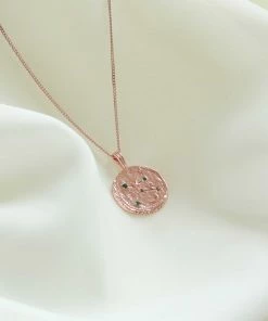 Astrid & Miyu Zodiac Necklaces Virgo Zodiac Pendant Necklace In Rose Gold 14 Astrid & Miyu Zodiac Necklaces Virgo Zodiac Pendant Necklace In Rose Gold