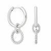 Astridandmiyu Sale Wreath Charm Hoops In Silver 2 Astridandmiyu Sale Wreath Charm Hoops In Silver